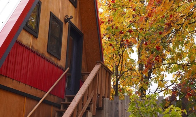 Grand Marais Cabina | Pajarera Mökki, centro con vista al puerto