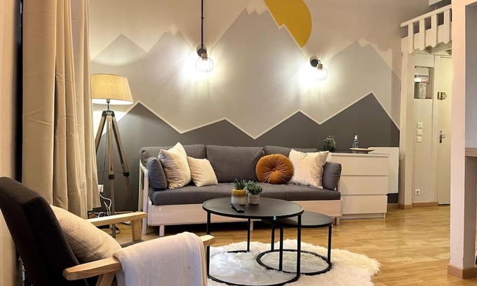 Cauterets Apartamento | Montagn'Art Studio. 4pers 30m2. Coeur village.
