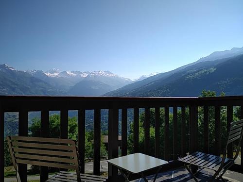 Montchavin Apartamento | Montchavin La Plagne, pistes 50m, balcon vue Mont Blanc