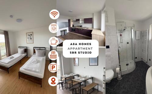Ludwigshafen-Friesenheim Apartamento | Monteurs Wohnung über den Dächern der Stadt