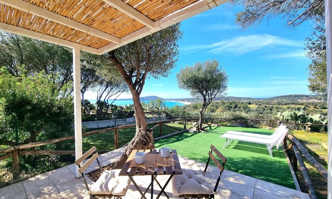 Villaggio delle Mimose Casa | Moon House 350mt from the beach Sea view Garden Free private parking