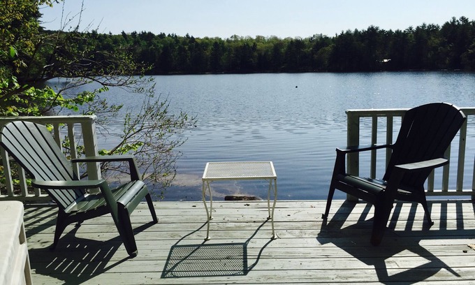 Denmark Casa | Moose Pond Waterfront- Loon Cove Cottage en el lago y esquí