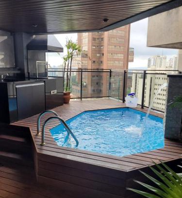 Vila Suzana Apartamento | Morumbi, Apartamento Pub, SPA com hidromassagem, PISCINA Aquecida PRIVATIVA, LAREIRA, tudo que você precisa para descansar, trabalhar ou realizar aquela comemoração! Com total conforto e PRIVACIDADE! O Apt Nota 10 de SP!