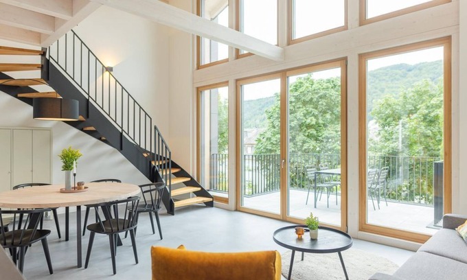 Enkirch Apartamento | Mosellodge - Ferienhaus, Toilette und Bad/dusche Getrennt, 3 Sc