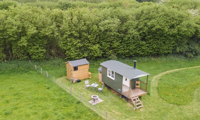 Ashford Cabina | Moss Shepherd's Hut - eco friendly shepherds hut in beautiful location