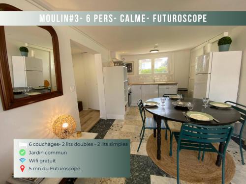 Jaunay-Clan Apartamento | MOULIN#3 - 6 pers -calme-Jardin&Parking Futuroscope
