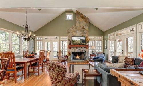 Big Canoe Casa | Mountain Acres Retreat - Relax by the wood fireplace and more