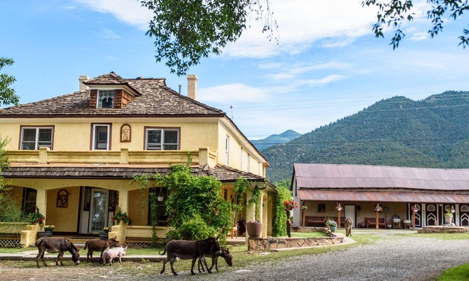 Arroyo Seco Cabaña | Mountain-View Adobe on Apple Orchard | Walk to Dining & Waterfall Trail