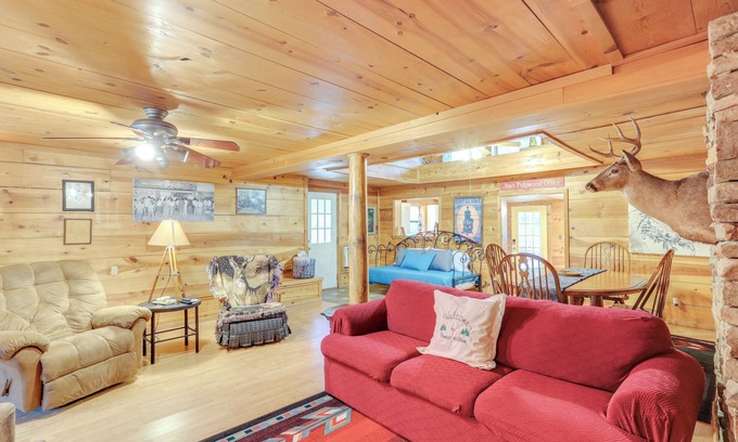 Mountain View Cabina | Mountain-View Cabin on Farm: 3 Mi to Town & Shops