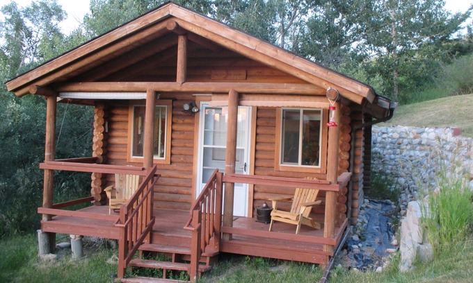 Roberts Cabina | Cabaña con vista a la montaña en Paris Montana® Luxury Lodge
