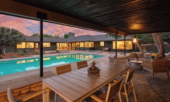 Altadena Casa | Mountain-View Estate GuestHouse: Tennis, Pool, Gym & Patio