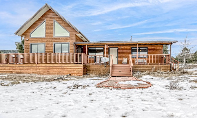 Alpine Village Casa | Mountain View Home w/ Fantastic Setting, Fireplace, WiFi, W/D & Two Decks