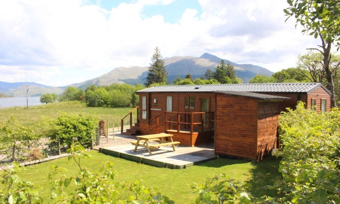 Taynuilt Chalet De Esquí | Vista montaña - cabina de lujo con alpino espectacular y vistas al lago