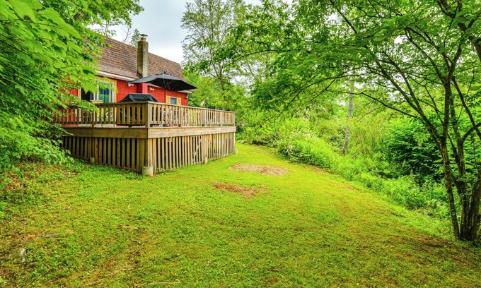 Long Eddy Cabina | Mtn-View Deck & Grill: Creekside Catskills Cabin!