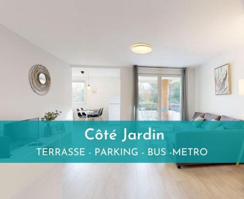 Saint Michel Apartamento | My Cozy Flat - Côté Jardin - Parking - Terrasse
