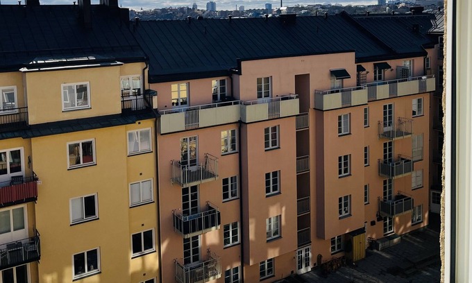 Kungsholmen Apartamento | Mysigt Sovrum Mott Innegård