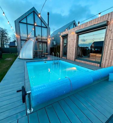 Palanga Villa | Namas su PRIVAČIU BASEINU, SAUNA IR KUBILU!