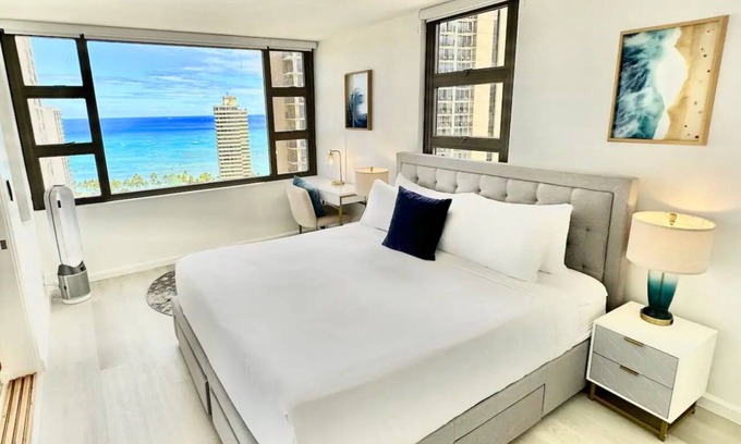 Waikiki Complejo | NAMI 1BR SUITE Luxurious Ocean View from 26FL