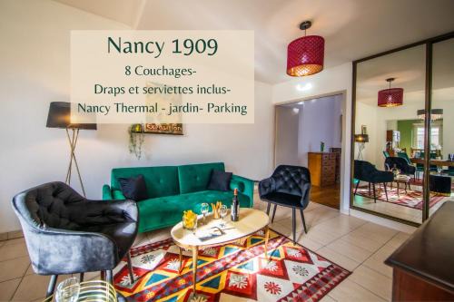 Haussonville-Blandan-Mon Desert-Saurupt Apartamento | Nancy Thermal à 2 min -Le 1909- 8 pers- parking chez Julie