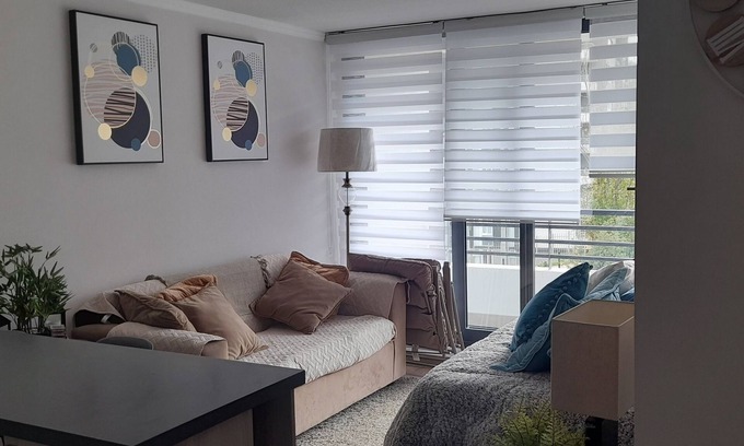 Vina del Mar Apartamento | Depto zona natural para 3 personas con Estacionamiento