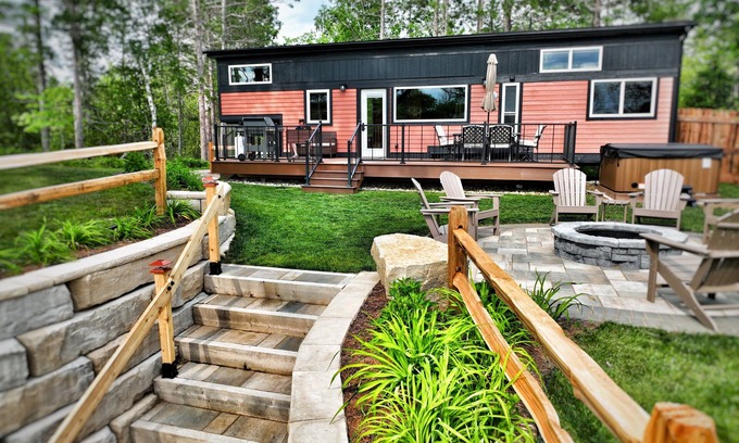 Au Train Casa | Near Pictured Rocks and trails, On the Au Train River, has private hot tub