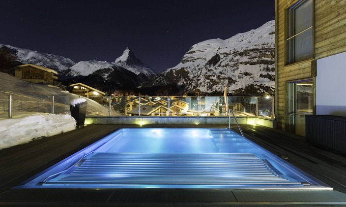 Zermatt Chalet De Esquí | Nepomuk: lujo 5star Chalet incluye 3 apartamentos con piscina al aire libre climatizada-