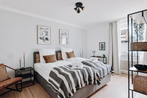 Bad Bevensen Apartamento | NEU Zweiraumstil I Modernes Design I voll ausgestattet I Sehr ruhige Lage I Arbeitsplatz I Hotelbetten I Smart TV mit Netflix und Magenta I Frisch saniert
