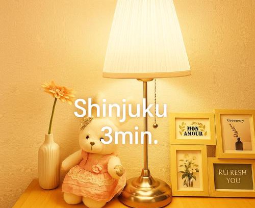 Okubo Apartamento | New!편의점10초#신주쿠2분#신오쿠보역5분#12평#최대3명#부엌침실#나리타공항50분#러블리아파트#고급매트리스
