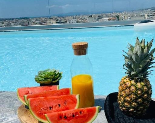 Kallithea Apartamento | New 2BD aprt with Shared Rooftop Pool D3