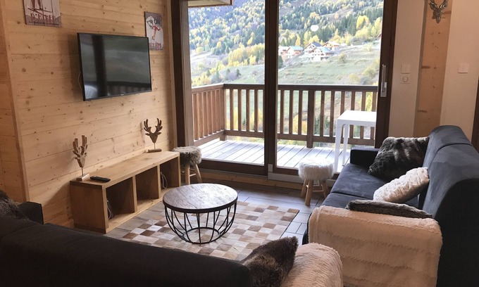 Saint-Francois-Longchamp Apartamento | Apartamento nuevo Ski in ski out 8 personas