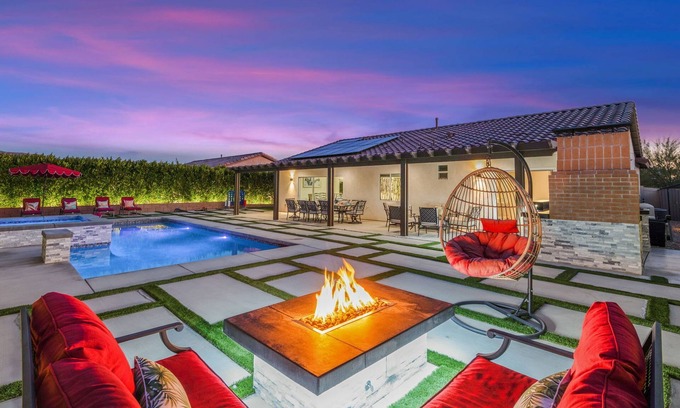 Desert Hot Springs Casa | New: Gameroom, Pool, Spa, Firepit