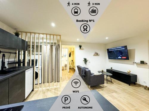 Guingamp Apartamento | *NEW* L'Industriel Chic au cœur de Ville