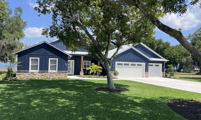 Lake Placid Casa | New Lake June Pool Home with hot tub, dock, and amazing views.