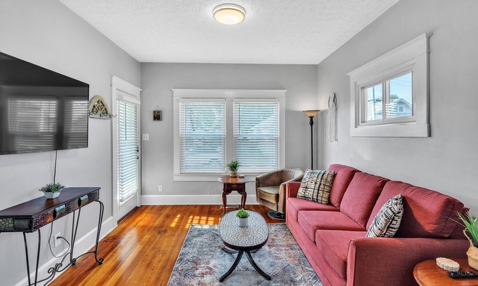 New Albany Casa | NEW LISTING! Charming 2BR Hot Tub Getaway