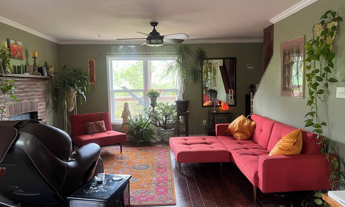 Weaverville Casa | NUEVO LISTA Heavenly Sunrise & Sunset con Rolling Mt Views, Flowers