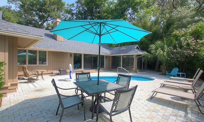 Oceanside Casa | New Listing! Updated Sea Pines Beach Home with 3 BR/3.5 BA