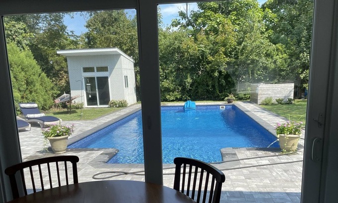Remsenburg Casa | NEW LISTING Walk to the Bay Newly Renovated Home with Heated Saltwater Pool