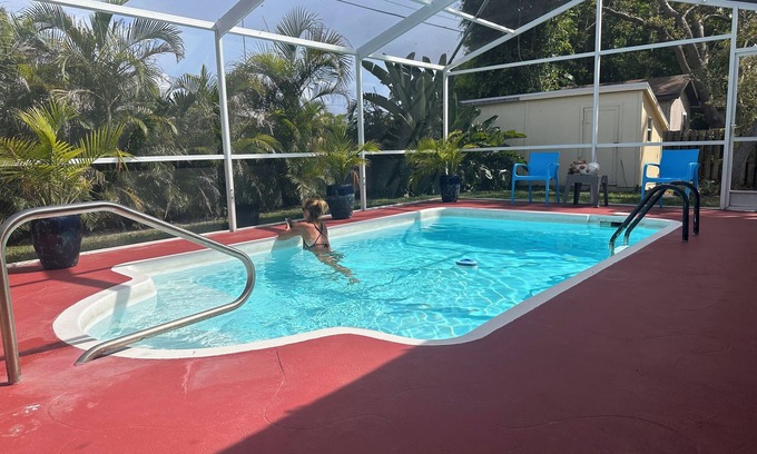 South Venice Casa | ¡NUEVAS TARIFAS MÁS BAJAS! CASA DE VACACIONES DE 3 HAB. CON PISCINA CALEFACCIONADA, PLAYA PRIVADA