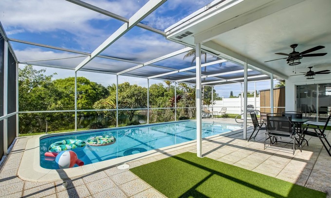 Sunrise Villa | New! Lush Villa w/ Pool and King Bed Sleeps 10..