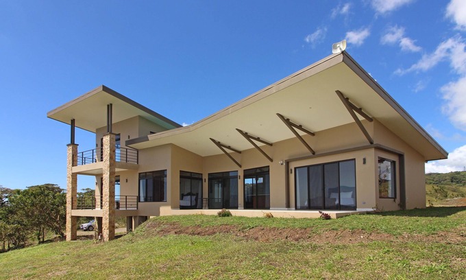 Tierras Morenas Casa | New Modern Home with Best view of Arenal Volcano and Lake Arenal