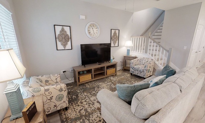 El Centro Beach Casa | NEW PCB HOUSE Close to Beach BBQ Grill, Neighborhood Pool, Free Golf Daily!