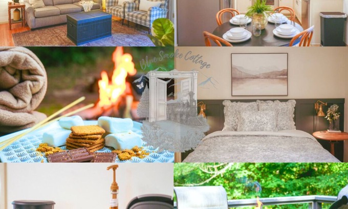 Sevierville Cabaña | NEW Relaxing One Level Cottage Near Dollywood with Fire Pit and Coffee Bar