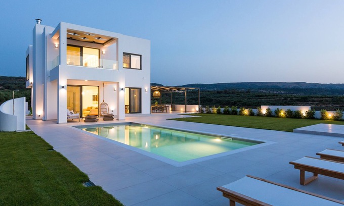 Skouloufia Villa | NUEVA VILLA ELEGANTE CON VISTA INCREÍBLE