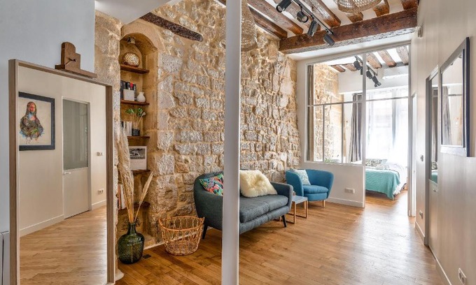 Quartier Sainte-Avoye Apartamento | New Stunning 4 Bdrs Apt, With AC – Le Marais