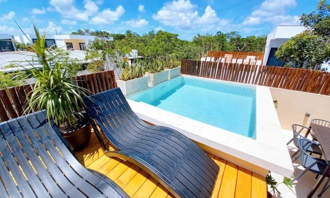 Ek Balam Village Casa | NEW Stunning Villa in the Jungle with Pools!