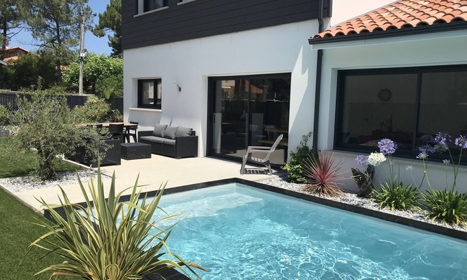 Capbreton Villa | New villa with pool, 600m from the ocean on foot