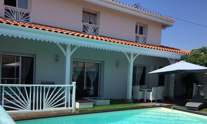 Biscarrosse Plage Villa | NEW VILLA WITH POOL 150 m FROM THE OCEAN
