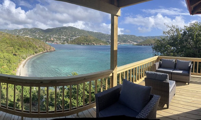 St. Thomas Cabaña | Waterfront Beach House with Secluded Private Beach