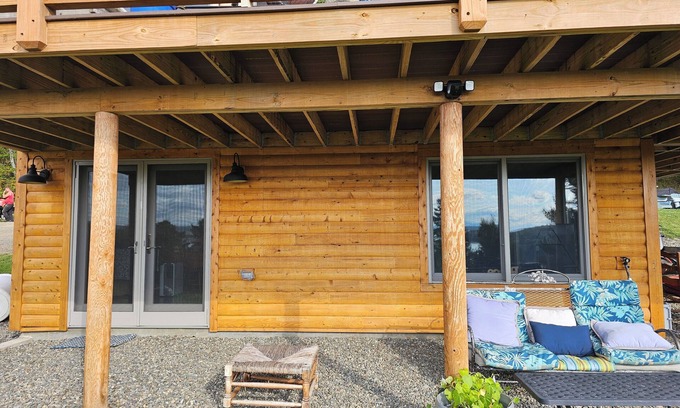 Rangeley Casa | Newly built cedar Log Home overlooking Rangeley Lake with views galore
