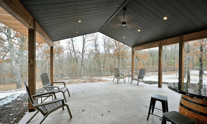Gordon Cabina | Newly built one level 3 bed/2 bath with acres of wooded privacy. Pets Welcome!